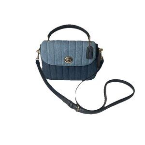 Coach Marlie Denim Multi Crossbody Top Handle Bag Purse C2832